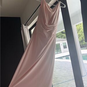 Elegant Pink Evening Gown